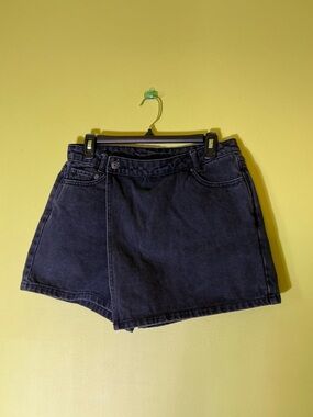 future Collective Black Jean Skort